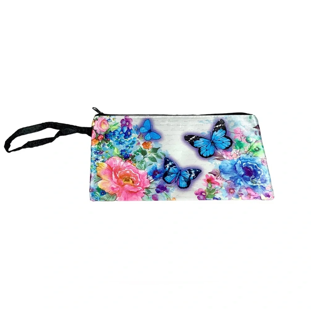 ๐ฅ FREE w/ Purchase Multicolored Butterfly pencil pouch/travel cosmetic bag - Picture 1 of 1